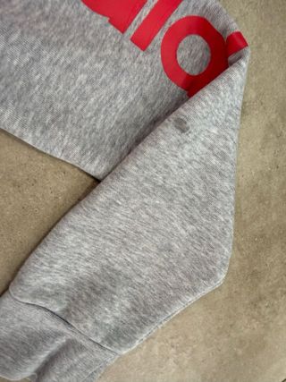 Felpa con cappuccio Adidas donna grigia