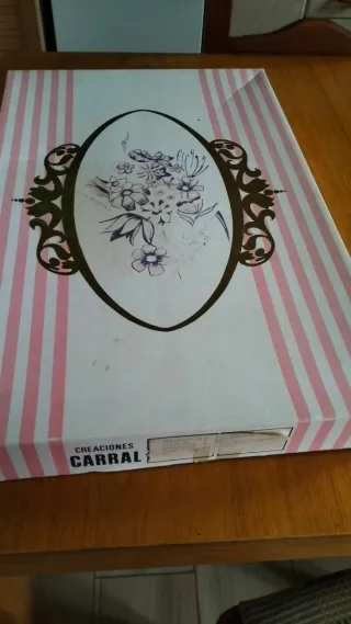 Vestido Comunión Niña Blanco y lazo Rosa