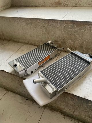 Doble radiador moto aluminio