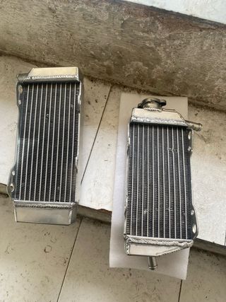 Doble radiador moto aluminio