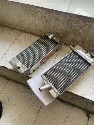 Doble radiador moto aluminio