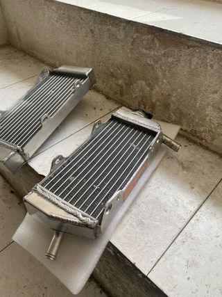 Doble radiador moto aluminio