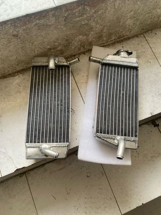 Doble radiador moto aluminio