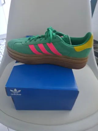 Adidas Gazelle Bold Verde Talla 40