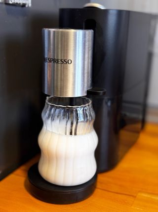Cafetera Nespresso Krups Atelier Negra/Plata