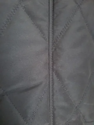 Parka larga mujer negra