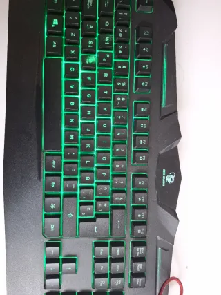 Teclado Deep Gaming Negro RGB