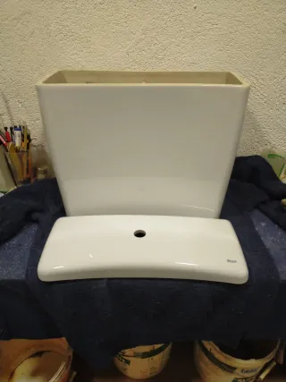 Cisterna WC Roca Blanca Porcelana, Modelo Gondola