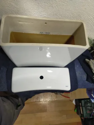 Cisterna WC Roca Blanca Porcelana, Modelo Gondola