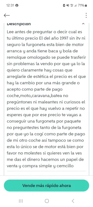 Renault Kangoo 1.9 diésel atmosférico