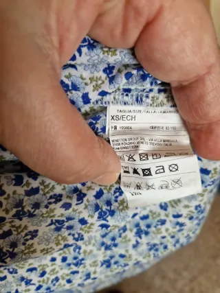 Camisa Benetton Mujer Estampada Floral