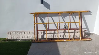 Andamios metálicos para construcción en buenas con