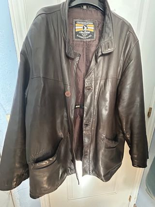 Chaqueta de cuero Centro Peletero Marrón Talla XXL