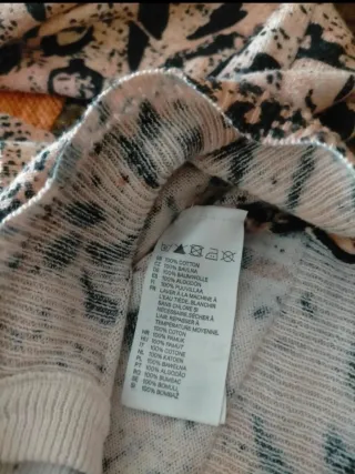 Cardigan H&M estampado animal