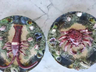 Pareja de platos de pared Antiguos