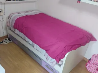 Cama nido doble con cajones