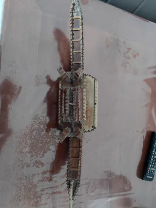 Gondola in legno intarsiato