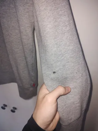 Sudadera Levis Gris Logo