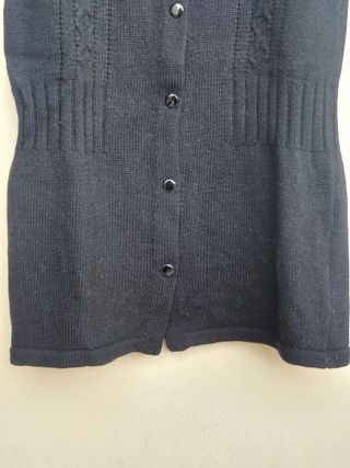 Maglione gilet vintage taglia M o L colore nero