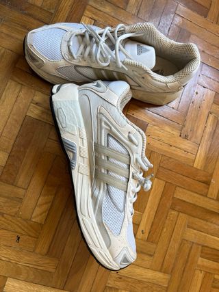 Zapatillas Adidas Hombre Blancas y Plateadas