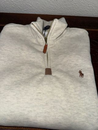 Polo Ralph Lauren Beige Media Cremallera