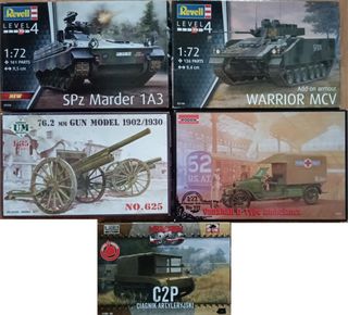 Lote maquetas 1/72 Revell, Roden, UM