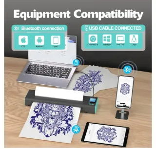 Impresora Térmica Tatuajes XIRU XR3 Inalámbrica