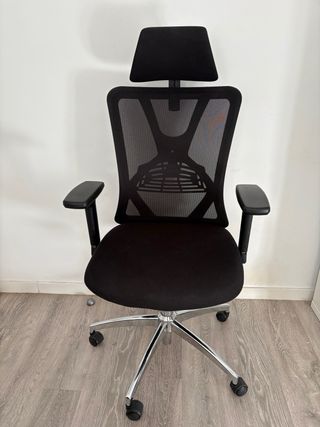 Silla de Oficina Ergonómica Ticova Negra