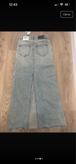 Maxifalda vaquera Stradivarius