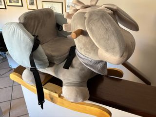 Nattou Asino a Dondolo Blu Cappuccino