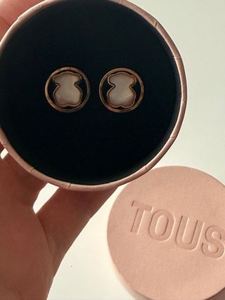 Pendientes Tous Oro Rosa Nácar solo venta persona