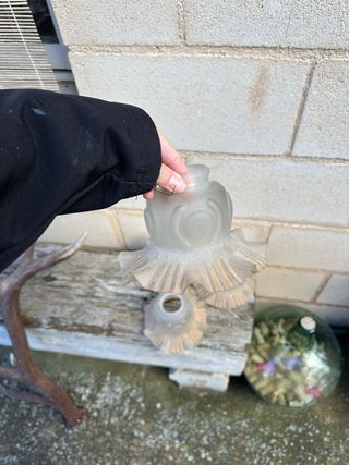 Tulipas de cristal para lámpara