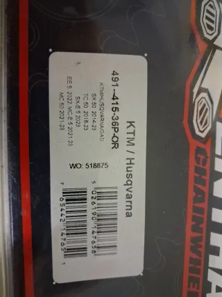 Corona Renthal 36T / Piñón Renthal 12T KTM50