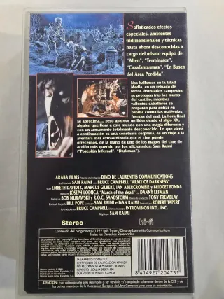 El Ejército de las Tinieblas VHS