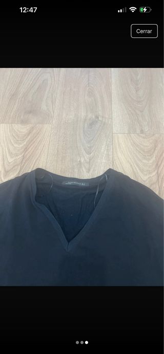 Camisa Zara Mujer Negra