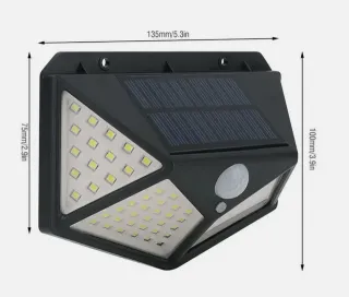 12X Faretti Solari Sensore 100 LED Giardino NUOVI