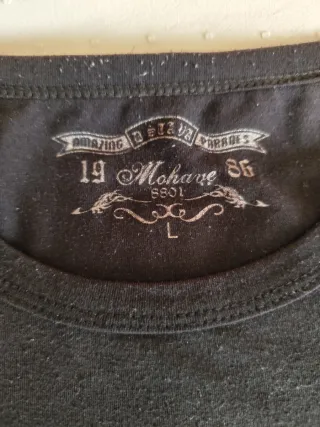 Camiseta negra de manga larga Mohave 1986 Talla L