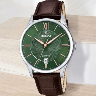 Reloj Festina F20426/8 Hombre Verde Piel