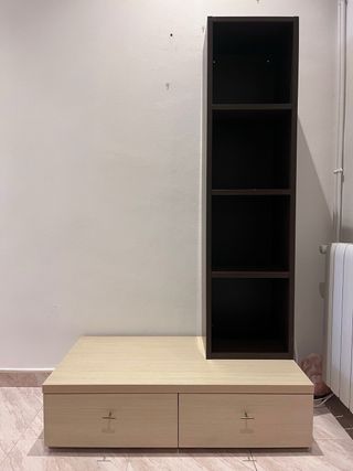 Mueble mulitfuncional, librería, estanterías- TV