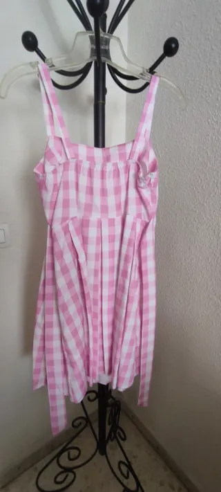Disfraz Barbie Cuadros Rosa Talla XS