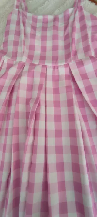 Disfraz Barbie Cuadros Rosa Talla XS
