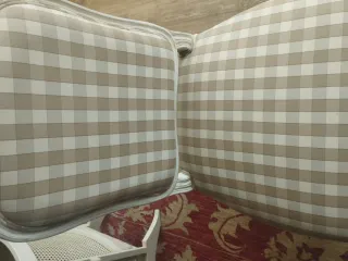 4 Sillas de comedor a cuadros