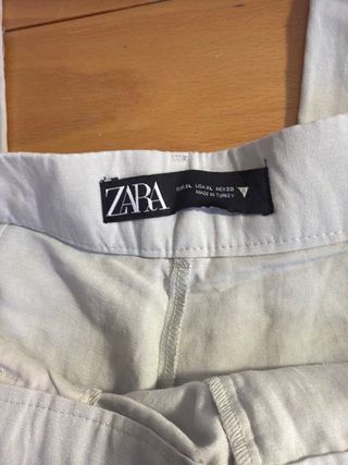 Pantalón Zara Talla XL Beige