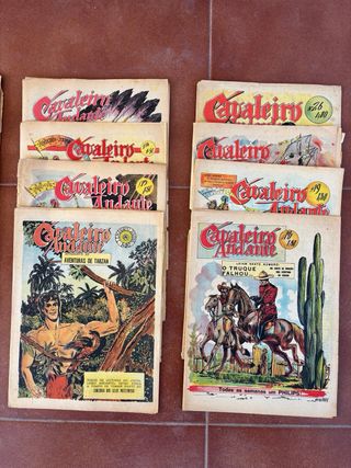 Lote 16 comics/semanario juvenil Cavaleiro Andante