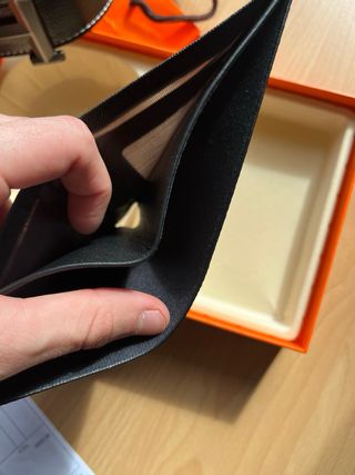 Cintura e Portafoglio Hermes Nero