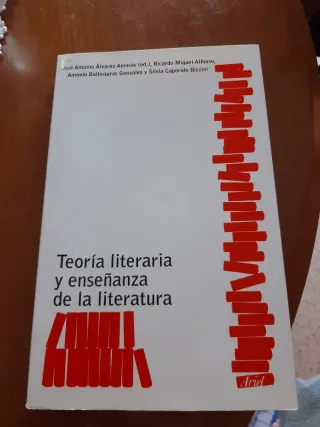 Teoría literaria y enseñanza de la literatura