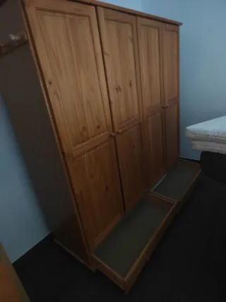 ALICANTE Armario 4 puertas pino macizo