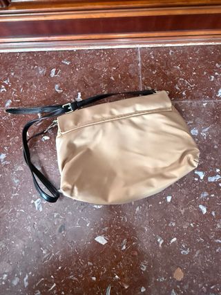Bolso Zara Nylon Beige