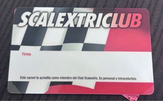 Carnet Socio Club Scalextric 2010 + extras scx