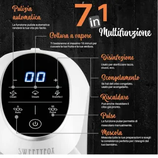 Cuocipappa Mixer 7-in-1 per Bébé